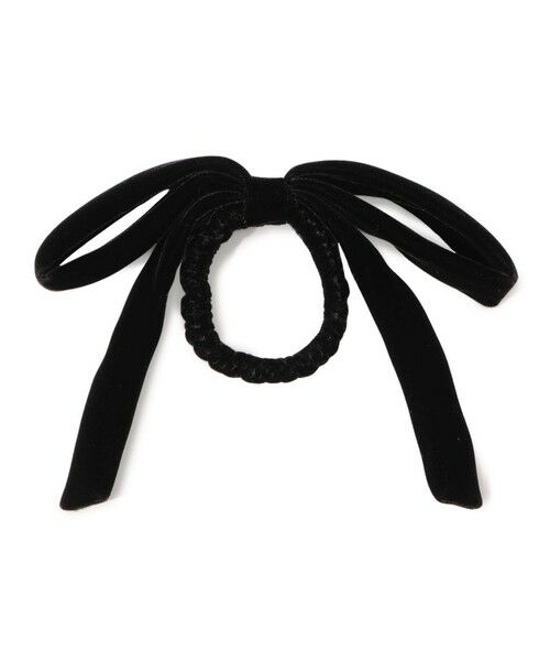 TOMORROWLAND / トゥモローランド ヘアゴム・シュシュ | ALEXANDRE DE PARIS ベロアリボンポニー(19 ブラック)
