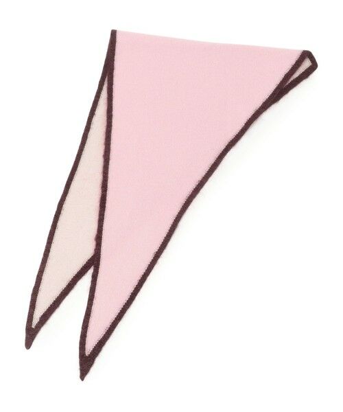TOMORROWLAND/トゥモローランド ASAUCE MELER カシミヤ トライアングルストール 34 ピンク系 F TOMORROWLAND/トゥモローランド ASAUCE MELER カシミヤ トライアングルストール 34 ピンク系 F