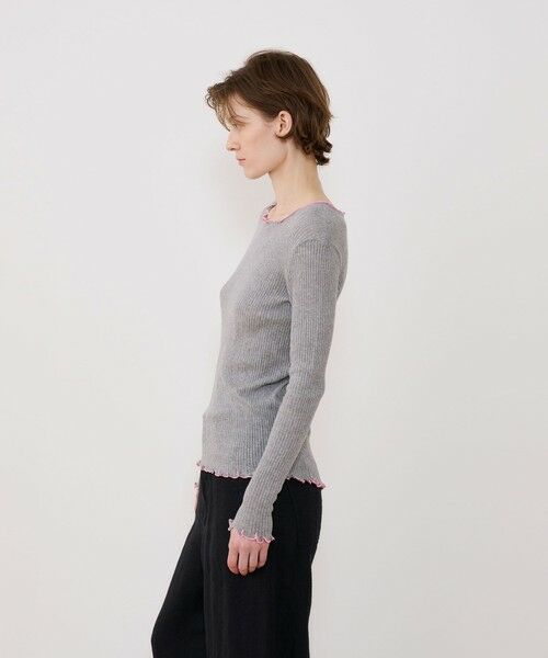 TOMORROWLAND / トゥモローランド Tシャツ | 【別注】V::room コットンリブ ラウンドネックプルオーバー | 詳細3