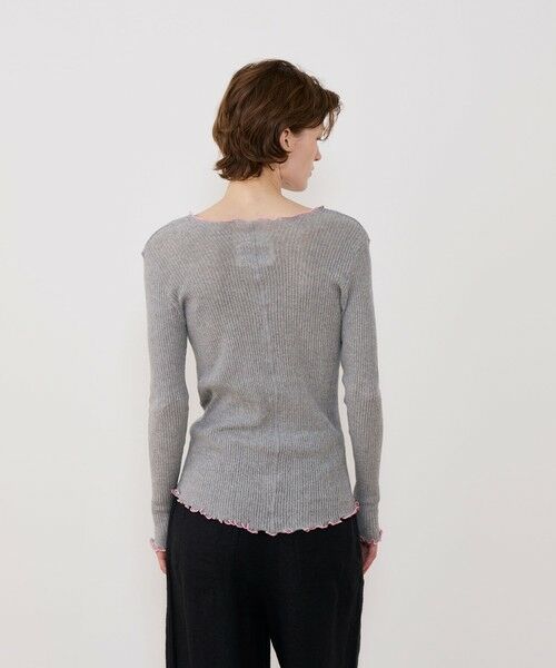 TOMORROWLAND / トゥモローランド Tシャツ | 【別注】V::room コットンリブ ラウンドネックプルオーバー | 詳細4