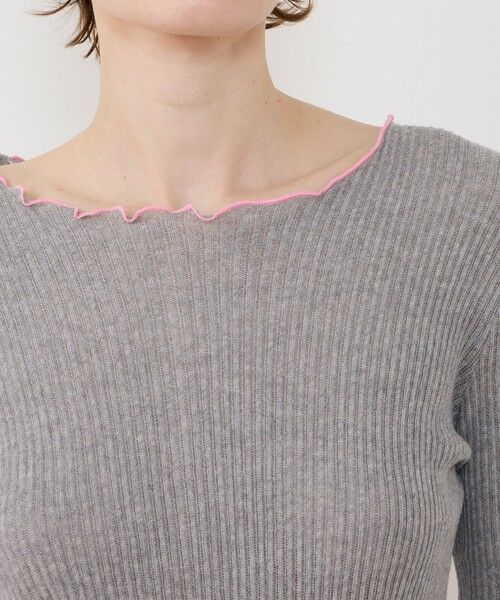 TOMORROWLAND / トゥモローランド Tシャツ | 【別注】V::room コットンリブ ラウンドネックプルオーバー | 詳細5