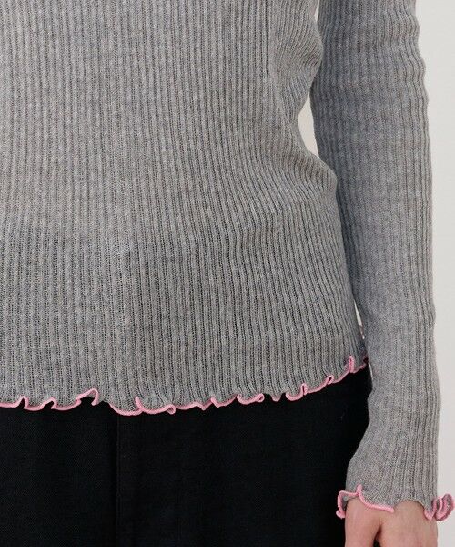 TOMORROWLAND / トゥモローランド Tシャツ | 【別注】V::room コットンリブ ラウンドネックプルオーバー | 詳細7