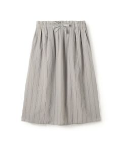 TOMORROWLAND / トゥモローランド ロング・マキシ丈スカート | KristenseN DU NORD コットンナイロンストライプ ギャザースカート