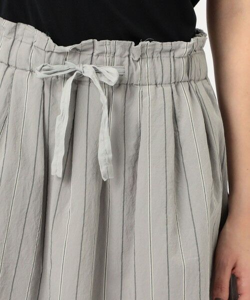 TOMORROWLAND / トゥモローランド ロング・マキシ丈スカート | KristenseN DU NORD コットンナイロンストライプ ギャザースカート | 詳細5