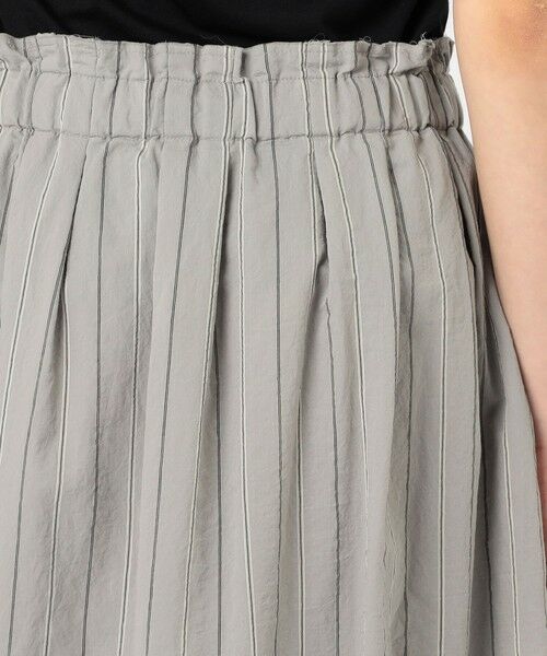 TOMORROWLAND / トゥモローランド ロング・マキシ丈スカート | KristenseN DU NORD コットンナイロンストライプ ギャザースカート | 詳細6