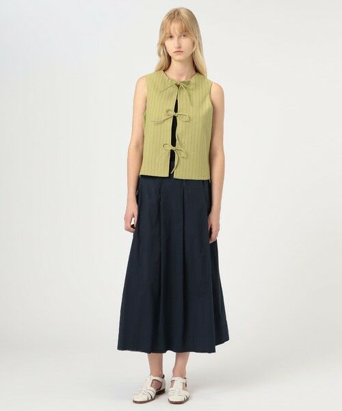 TOMORROWLAND / トゥモローランド ロング・マキシ丈スカート | KristenseN DU NORD コットンストレッチ ギャザースカート | 詳細1