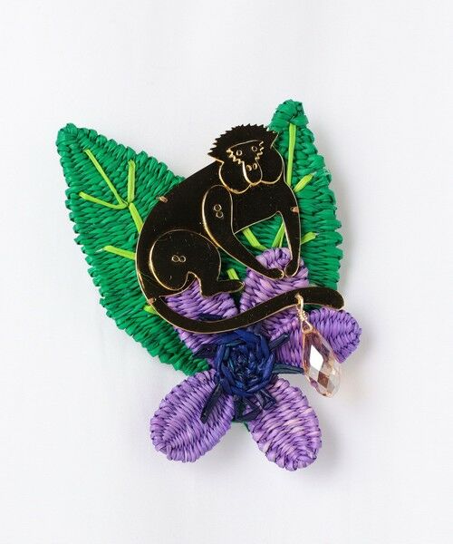 TOMORROWLAND / トゥモローランド ブローチ・コサージュ | Mercedes Salazar Monkey Purple ブローチ | 詳細1