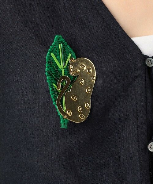 TOMORROWLAND / トゥモローランド ブローチ・コサージュ | Mercedes Salazar Jaguar Leaf ブローチ | 詳細1
