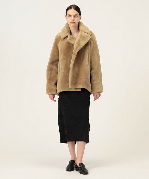 TOMORROWLAND / トゥモローランド その他アウター | MARTIN GRANT A LINE SHEARLING FUR コート | 詳細1