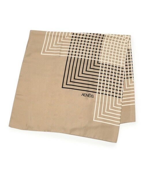 TOMORROWLAND/トゥモローランド AENEIS ILLUSION シルクスカーフ 44 ベージュ系 F TOMORROWLAND/トゥモローランド AENEIS ILLUSION シルクスカーフ 44 ベージュ系 F