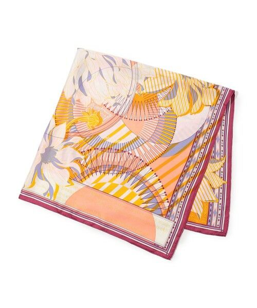 TOMORROWLAND / トゥモローランド バンダナ・スカーフ | manipuri DAHLIA スカーフ(28 オレンジ系)