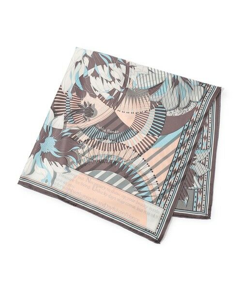 TOMORROWLAND / トゥモローランド バンダナ・スカーフ | manipuri DAHLIA スカーフ(48 ダークブラウン系)