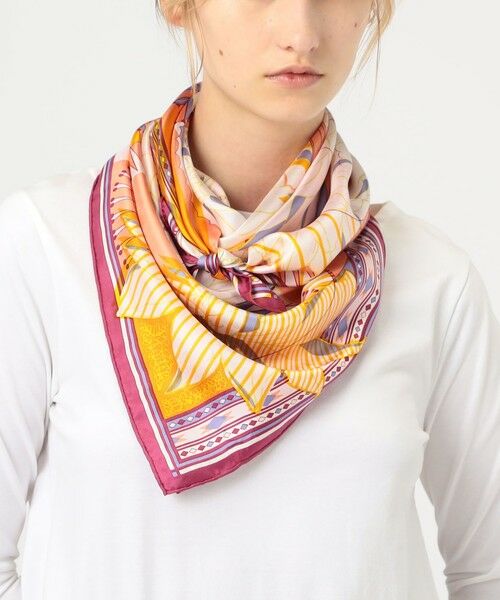 TOMORROWLAND / トゥモローランド バンダナ・スカーフ | manipuri DAHLIA スカーフ | 詳細1