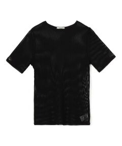 TOMORROWLAND / トゥモローランド Tシャツ | シアーストライプ ハーフスリーブトップス