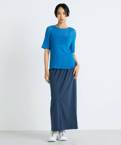 TOMORROWLAND / トゥモローランド ロング・マキシ丈スカート | サテンダンボール ペンシルスカート | 詳細1