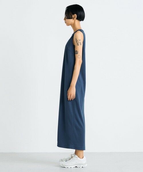 TOMORROWLAND / トゥモローランド ロング・マキシ丈ワンピース | サテンダンボール ノースリーブ ワンピース | 詳細2