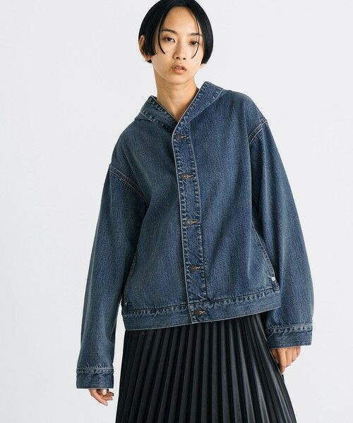 TOMORROWLAND / トゥモローランド Gジャン・デニムジャケット | エッセンシャルデニム フーデットブルゾン | 詳細2