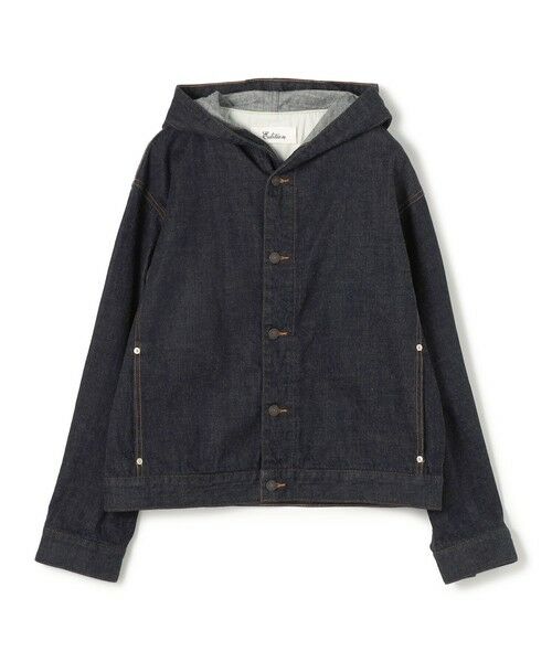 TOMORROWLAND / トゥモローランド Gジャン・デニムジャケット | ワンウオッシュ エッセンシャルデニム フーデットブルゾン(69 ネイビー)