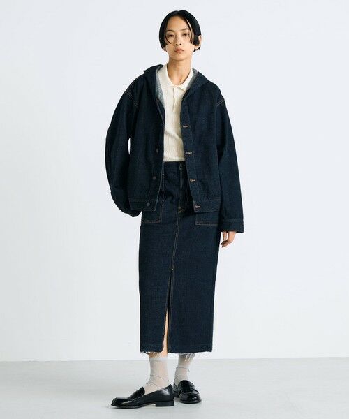 TOMORROWLAND / トゥモローランド Gジャン・デニムジャケット | ワンウオッシュ エッセンシャルデニム フーデットブルゾン | 詳細1