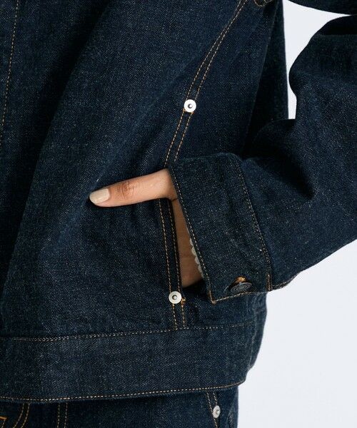 TOMORROWLAND / トゥモローランド Gジャン・デニムジャケット | ワンウオッシュ エッセンシャルデニム フーデットブルゾン | 詳細10