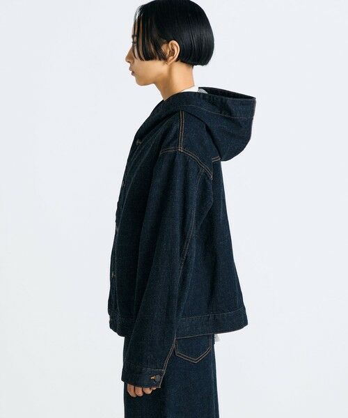 TOMORROWLAND / トゥモローランド Gジャン・デニムジャケット | ワンウオッシュ エッセンシャルデニム フーデットブルゾン | 詳細3