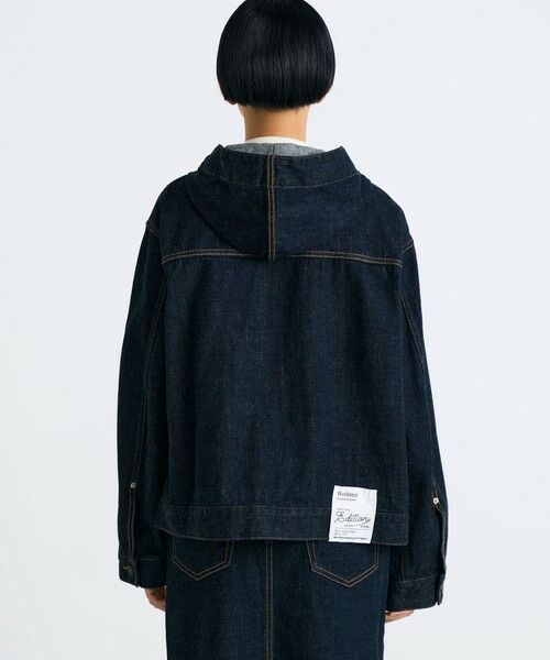 TOMORROWLAND / トゥモローランド Gジャン・デニムジャケット | ワンウオッシュ エッセンシャルデニム フーデットブルゾン | 詳細4