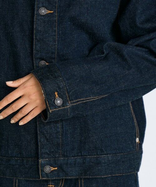 ワンウオッシュ エッセンシャルデニム フーデットブルゾン （G