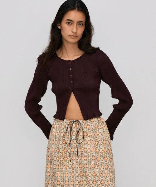 TOMORROWLAND / トゥモローランド カーディガン・ボレロ | プリーツコットン ショートカーディガン | 詳細2