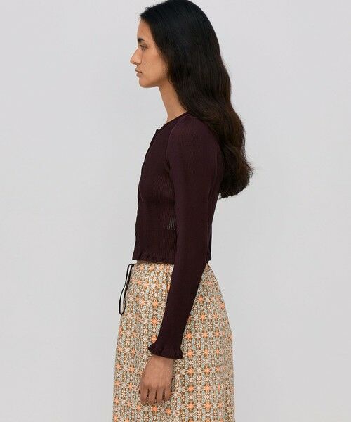 TOMORROWLAND / トゥモローランド カーディガン・ボレロ | プリーツコットン ショートカーディガン | 詳細3