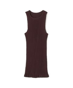 TOMORROWLAND / トゥモローランド タンクトップ | プリーツコットン タンクトップカットソー