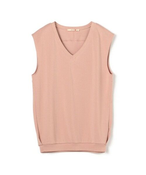 TOMORROWLAND/トゥモローランド スーピマコットン フライスベスト 31 ライトピンク S(9号)