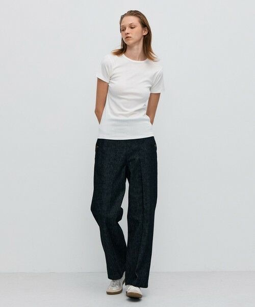 TOMORROWLAND / トゥモローランド Tシャツ | シーアイランドコットン ベーシックハーフカットソー | 詳細1