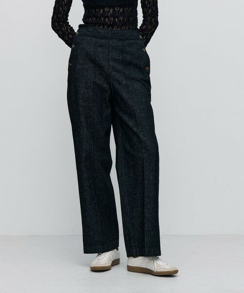 TOMORROWLAND / トゥモローランド デニムパンツ | ブラックデニム セーラーパンツ | 詳細3