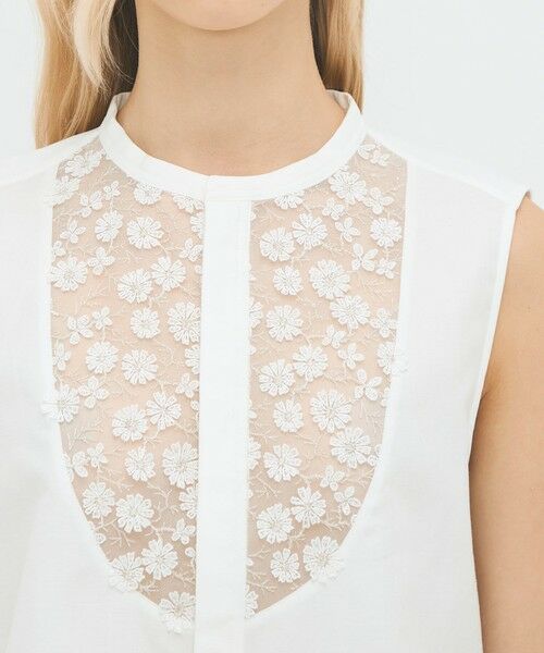 TOMORROWLAND / トゥモローランド シャツ・ブラウス | フレンチレースコンビ ボザムシャツ | 詳細5