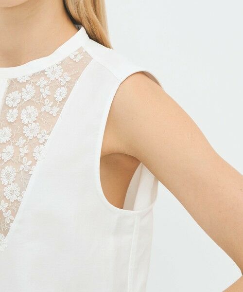 TOMORROWLAND / トゥモローランド シャツ・ブラウス | フレンチレースコンビ ボザムシャツ | 詳細6