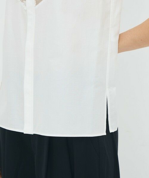 TOMORROWLAND / トゥモローランド シャツ・ブラウス | フレンチレースコンビ ボザムシャツ | 詳細7