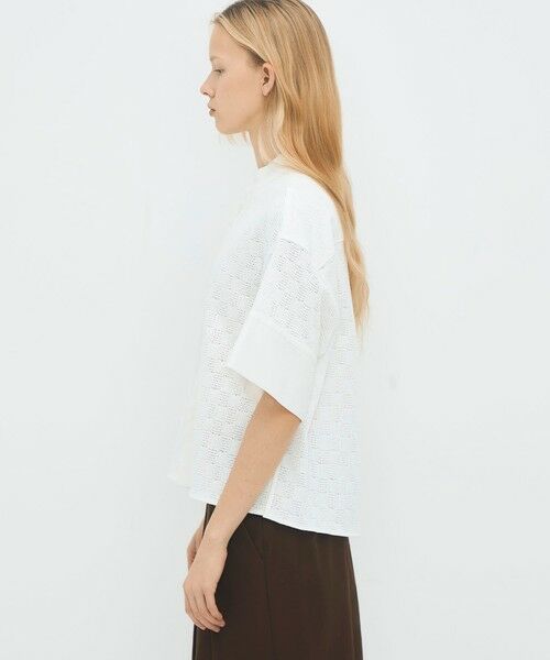 TOMORROWLAND / トゥモローランド シャツ・ブラウス | コットンスクエアレース ハーフスリーブシャツ | 詳細3