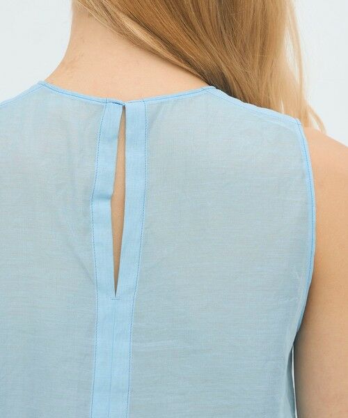 TOMORROWLAND / トゥモローランド シャツ・ブラウス | コットンシルクオーガンジー ノースリーブブラウス | 詳細6