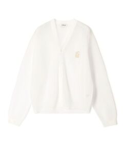 えかまい様CABaNホワイトxs CABaN カーディガン コットンカシミヤ クルーネックカーディガン