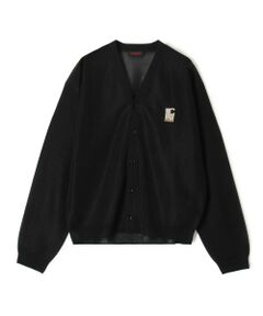 トゥモローランド　キャバン　CABaNシアー　ポロニット黒　美品です。 CABaN コットン ポロカラープルオーバー（ニット/セーター