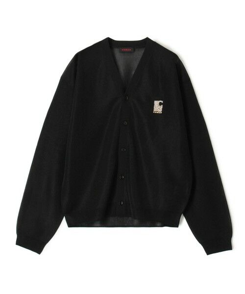 セントジェームス Vネックカーディガン ブラック 黒 T42 新品 80年代 80s セントジェームズ 紺 ネイビー フランス製
