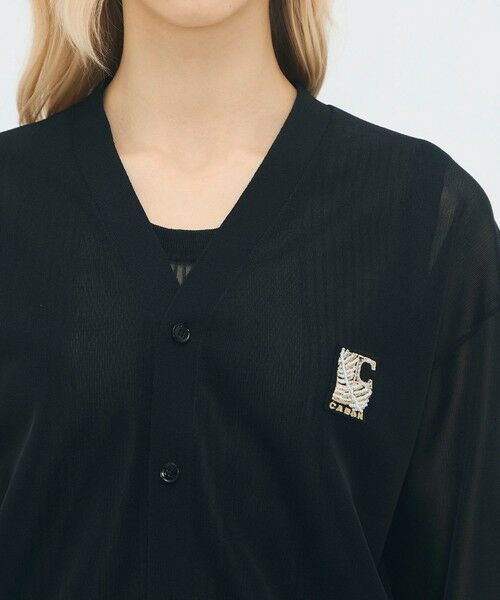 TOMORROWLAND / トゥモローランド ニット・セーター | シアーナイロン Vネックカーディガン | 詳細5