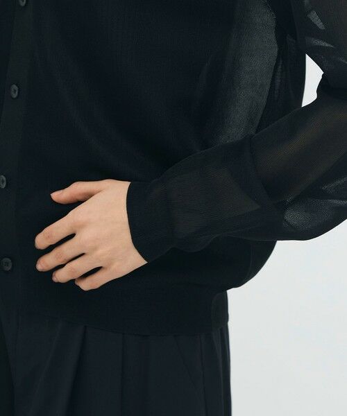 TOMORROWLAND / トゥモローランド ニット・セーター | シアーナイロン Vネックカーディガン | 詳細6