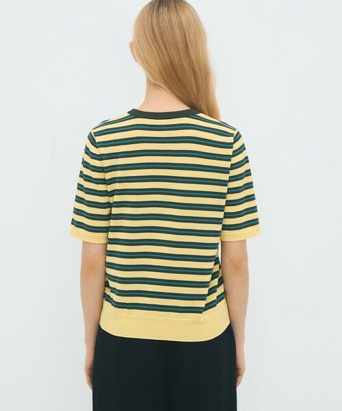TOMORROWLAND / トゥモローランド ニット・セーター | コットンストライプ ハーフスリーブプルオーバー | 詳細4