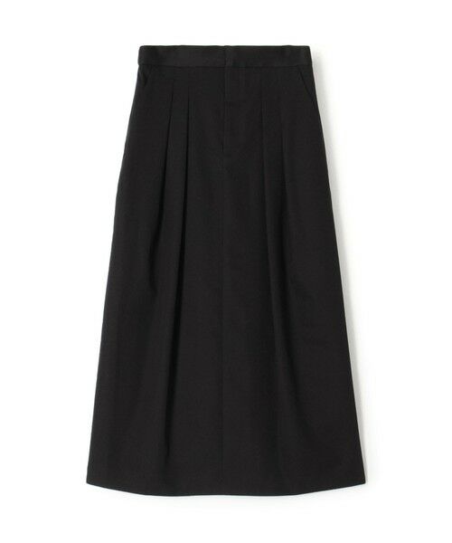 TOMORROWLAND / トゥモローランド ロング・マキシ丈スカート | コットンギャバジン 2タックロングスカート(69 ネイビー)