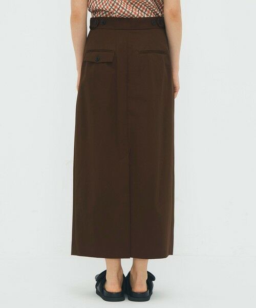 TOMORROWLAND / トゥモローランド ロング・マキシ丈スカート | コットンギャバジン 2タックロングスカート | 詳細4