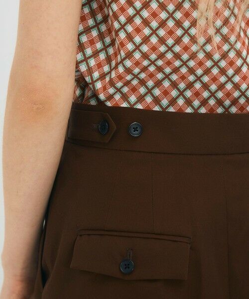 TOMORROWLAND / トゥモローランド ロング・マキシ丈スカート | コットンギャバジン 2タックロングスカート | 詳細7