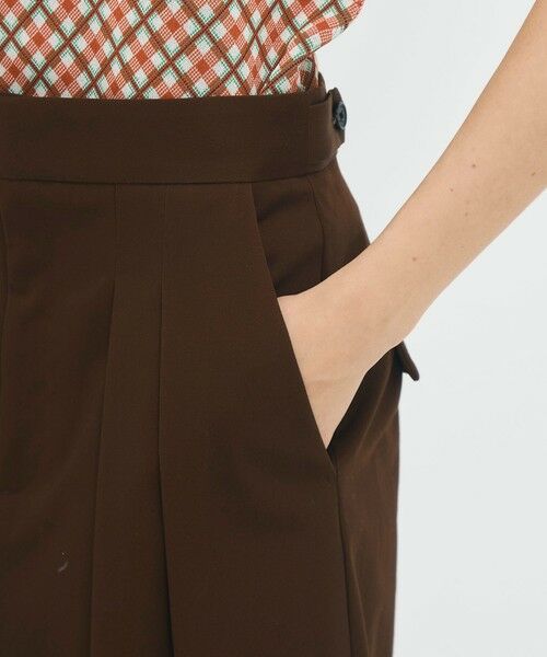 TOMORROWLAND / トゥモローランド ロング・マキシ丈スカート | コットンギャバジン 2タックロングスカート | 詳細8