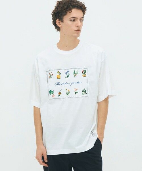 TOMORROWLAND / トゥモローランド Tシャツ | CABaN スビンコットン GREEN SHOWERプリントTシャツ | 詳細1