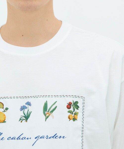 TOMORROWLAND / トゥモローランド Tシャツ | CABaN スビンコットン GREEN SHOWERプリントTシャツ | 詳細4